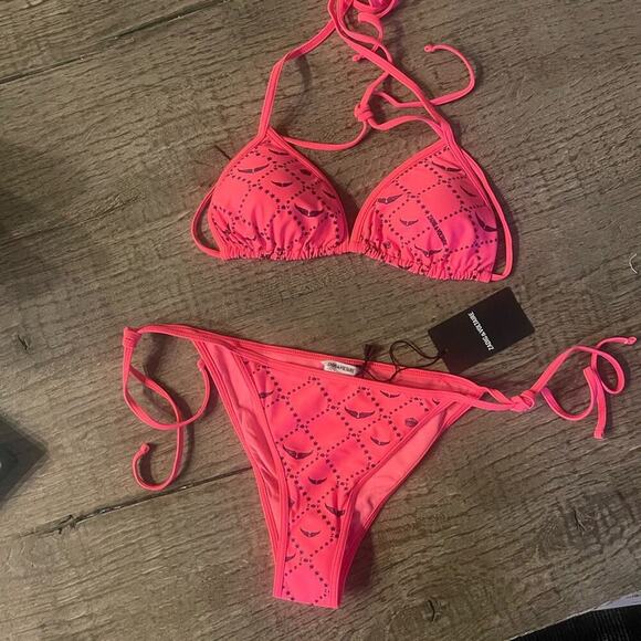 Zadig & Voltaire Triangle Bikini. - Picture 4 of 6